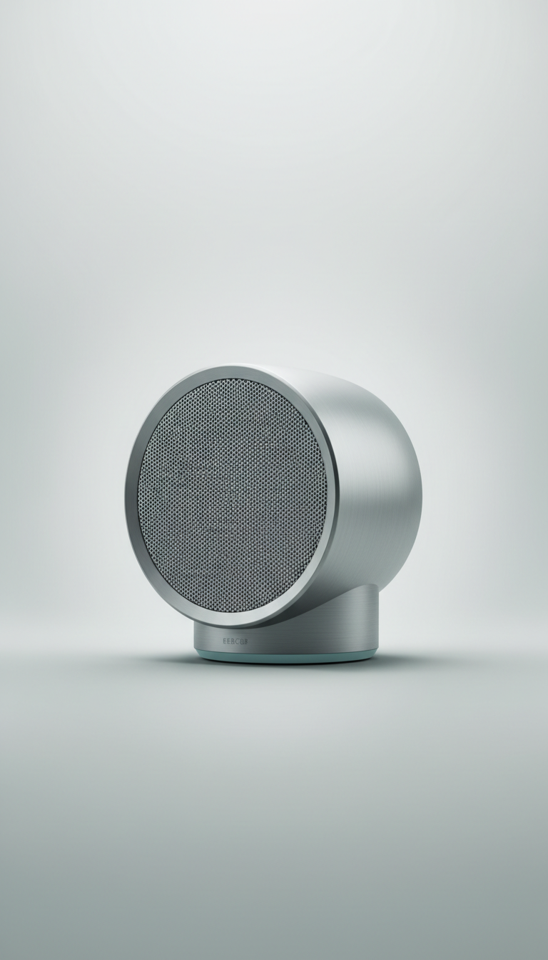 Aluminum Smart Speaker with Voice Assistant